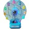 Cutie muzicala, cu cheita, Roata mare cu luminite si cheita, Albastru, 22 cm, MY6067