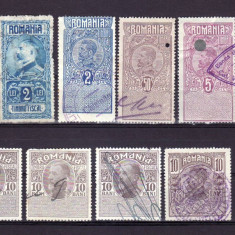 Romania Ferdinand I lot timbre fiscale