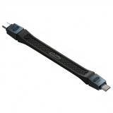 Cablu Date si Incarcare USB-C - USB-C OEM 8K Video, 240W, 0.13m, Negru, Universal