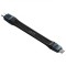 Cablu Date si Incarcare USB-C - USB-C OEM 8K Video, 240W, 0.13m, Negru