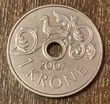 C50 - Moneda foarte veche - Norvegia - 1 koroana - 2007