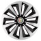 Set 4 capace roti Fox Gri-Negru R17 pentru gama auto Alfa Romeo