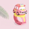 Masinuta Ceas Digital Flippy Roz, Jucarie Interactiva Copii cu Lumini si Sunete, Mini-Masina Aliaj Compacta, Cadou Fetite