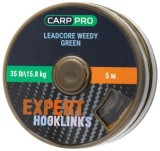 Fir Leadcore Carp Pro Coated Hooklink, verde, 5m (Rezistenta fir: 35 lbs)