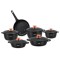 Set oale de inalta calitate din aluminiu Zass Gourmet ZG-ZCS 01,Negru ProDesign DailyAppliances