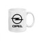 Cana alba personalizata Auto Opel, INOVATIX&reg;. 330ml