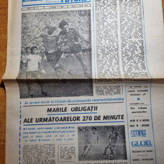 sportul fotbal 9 august 1985-interviu emerich dembrovschi,foto piturca,mateut