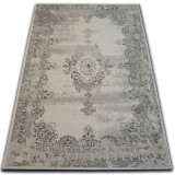 Covor Vintage Rozetă 22206/666 gri deschis, 160x230 cm, Dreptunghi, Polipropilena