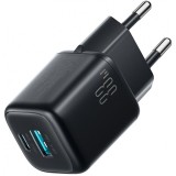 Incarcator Retea Cu Cablu USB-C Joyroom JR-TG7, 33W, 3A, 1 x USB-A - 1 x USB-C, Negru