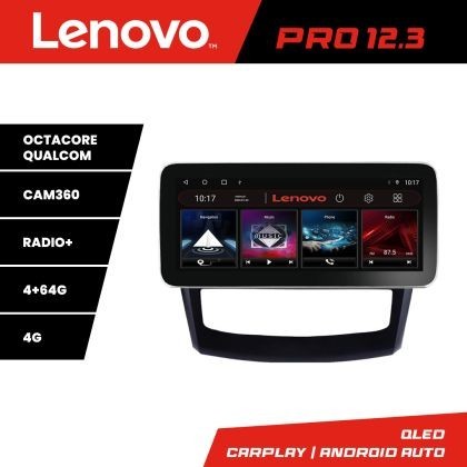 Navigatie Renault Kadjar facelift 2019-2022 Lenovo Qled 12.3 inch Octa Core 4+64 360 DSP ADAS carplay android auto radio internet kit-9030-facelift+PR