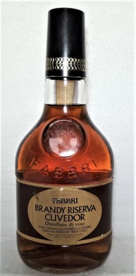 RARITATE FABBRI BRANDY RISERVA CUVEDOR, DISTILLATO DI VIN CC 75 GR 40 ANII 60/70 foto