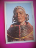 HOPCT 6660 FEMEIE IN COSTUM TRIBAL SAMBURU-KENYA -AFRICA-NECIRCULATA, Printata