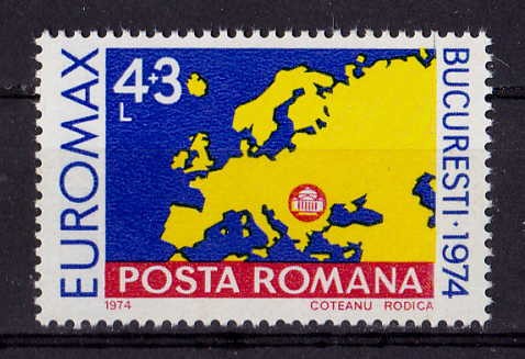 RO 1974 LP 856 &quot;Expo. Maximafilie &quot;Euromax&quot; Bucuresti &quot; , serie , MNH