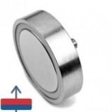 Magnet neodim oală D 60 mm cu filet exterior