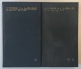 POVESTIRILE DIN CANTERBURY de GEOFFREY CHAUCER , ilustratii de VAL MUNTEANU , VOLUMELE I - II , 1964