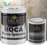 Kit Pietra Spaccata/Piatra Sparta, Roca pentru interior, 15 kg, Fondo Quarzato 1Litru - Toro Decor
