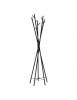 Cuier metalic HM W35, tip pom, cu 15 agatatori, pentru hol, salon, negru