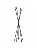 Cuier metalic HM W35, tip pom, cu 15 agatatori, pentru hol, salon, negru