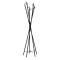 Cuier metalic HM W35, tip pom, cu 15 agatatori, pentru hol, salon, negru
