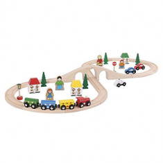 Set BigJigs Toys Tren cu Cale Ferata Circulara foto