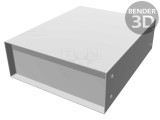 Carcasă oțel cu panou 1458 203x254x76mm
