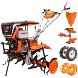 Ruris 915ACC - Motosapa General Engine - 15 CP 750-1100 mm 3 viteze (2 inainte + 1 inapoi) benzina fara plumb roti cauciuc rarita plug reversibil roti