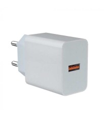 Incarcator retea Well 1x USB A QC3.0 18W alb PSUP-USB-WQ11803WE-WL foto