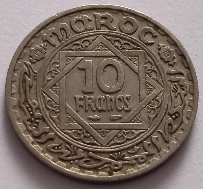 Maroc , 10 Francs 1947