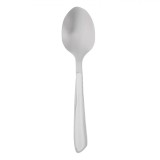 Linguriță Inox, M&acirc;ner Alb, 14 cm, Potrivită Pentru Mașina de Spălat Vase, Oem
