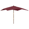 Umbrela de gradina stalp din lemn, rosu bordo, 300x300x273 cm GartenMobel Dekor, vidaXL