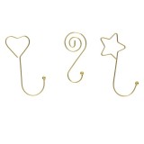 Accesorii globuri - Iron Luxury Bauble Hangers - Light gold - mai multe modele | Kaemingk