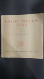 POEME INTR-UN VERS DE ION PILLAT 1936 ,EXEMPLAR NUMEROTAT ,NR.457/500