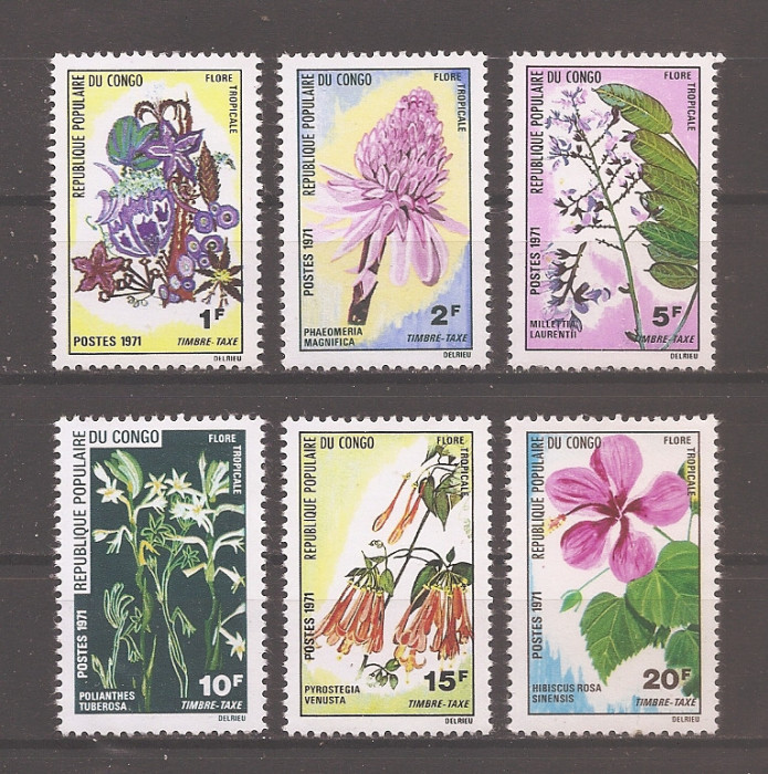 Congo 1971 - Flori tropicale, MNH
