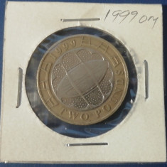 M3 C50 - Moneda foarte veche - Anglia - 2 lire sterline omagiala - 1999