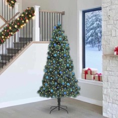 vidaXL Brad artificial iluminat de Crăciun cu set de globuri 240 cm 3396197