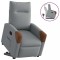 vidaXL Fotoliu rabatabil cu ridicare, gri deschis, material textil 3324006