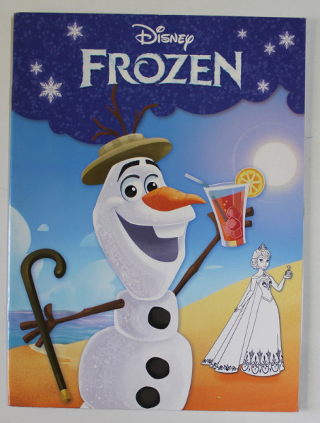 DISNEY FROZEN , CARTE DE COLORAT , 2016