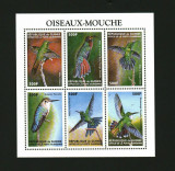 GUINEA 1999 FAUNA PASARI COLIBRI, Nestampilat