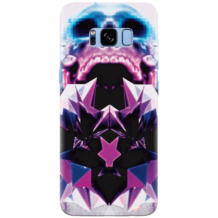 Husa silicon pentru Samsung S8 Plus, Abstract Framed Skull