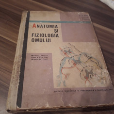 ANATOMIA SI FIZIOLOGIA OMULUI CLASA X N.SANTA EDITURA DIDACTICA 1966