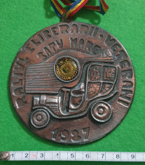 Medalie Raliul eliberarii veterani Satu Mare 1987 foto