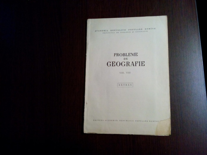 STUDIUL TRASELOR BISTRITEI .. DIN SECTORUL GALU-BICAZ - Gh. Popa (autograf) 1961