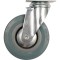 VOREL Roata pivotanta, cauciuc, gri, diametru 100 mm, greutate maxima suportata 45 Kg