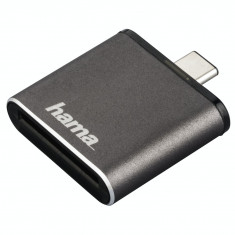 Cititor de carduri Hama OTG USB 3.1 Tip C UHS II SD Gri foto