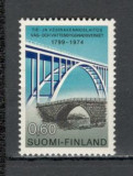 Finlanda.1974 175 ani constructia de strazi si poduri KF.112, Nestampilat