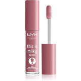 Cumpara ieftin NYX Professional Makeup This is Milky Gloss Milkshakes lip gloss hidratant produs parfumat culoare 11 Ube Milkshake 4 ml