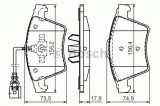 Set placute frana,frana disc VW MULTIVAN V (7HM, 7HN, 7HF, 7EF, 7EM, 7EN) (2003 - 2015) BOSCH 0 986 494 107