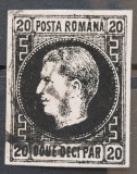 Romania 1867 - Carol l cu Favoriti,hartie subtire,Lp.20c