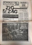 Zig Zag Magazin nr. 30, octombrie 1990, 16 pagini, Almanah romana, romana, format 24x30 cm, limba romana