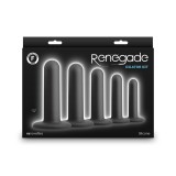 Kit dilatator Renegade 5 butt plug cu ventuza silicon